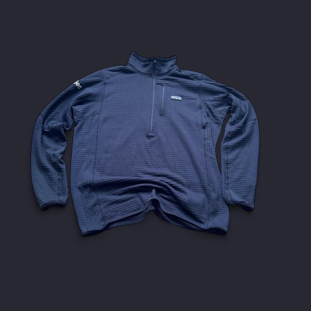 men’s black patagonia 1/4 zip fleece